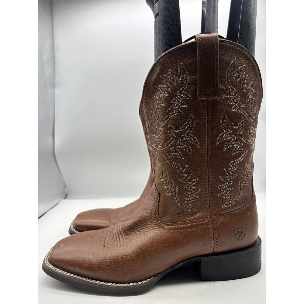 Ariat Sport Latigo Toasted Tan Soft Toe Western Boot 10044559 Mens Size 10EE